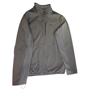 Under Armour Cold Gear Fitted Outer Shell Jacket Green/Gray Women's Size XL